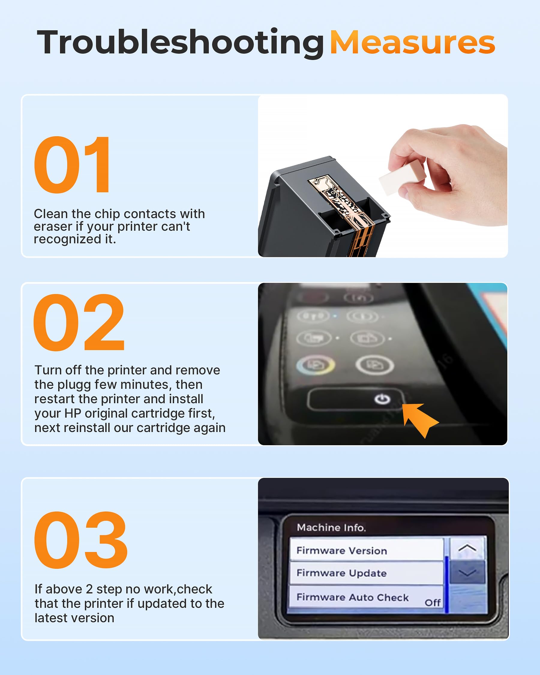 E-Z Ink 64XL Black Ink Cartridge Remanufactured Replacement for HP 64xl Black Ink Cartridge HP Ink 64 Works with HP Envy Photo 7855 7858 6252 6255 7800 7100 7155 7158 Tango Series Printers (2 Black) - Image 7