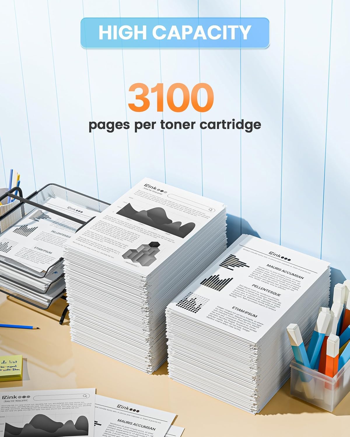 E-Z Ink 057 Toner Cartridges (with Chip) Replacement for Canon 057 Toner Cartridge CRG-057 057H Work with ImageCLASS MF445dw MF448dw LBP226dw LBP227dw LBP228dw Printer Laser Printer Ink(2 Black) - Image 3