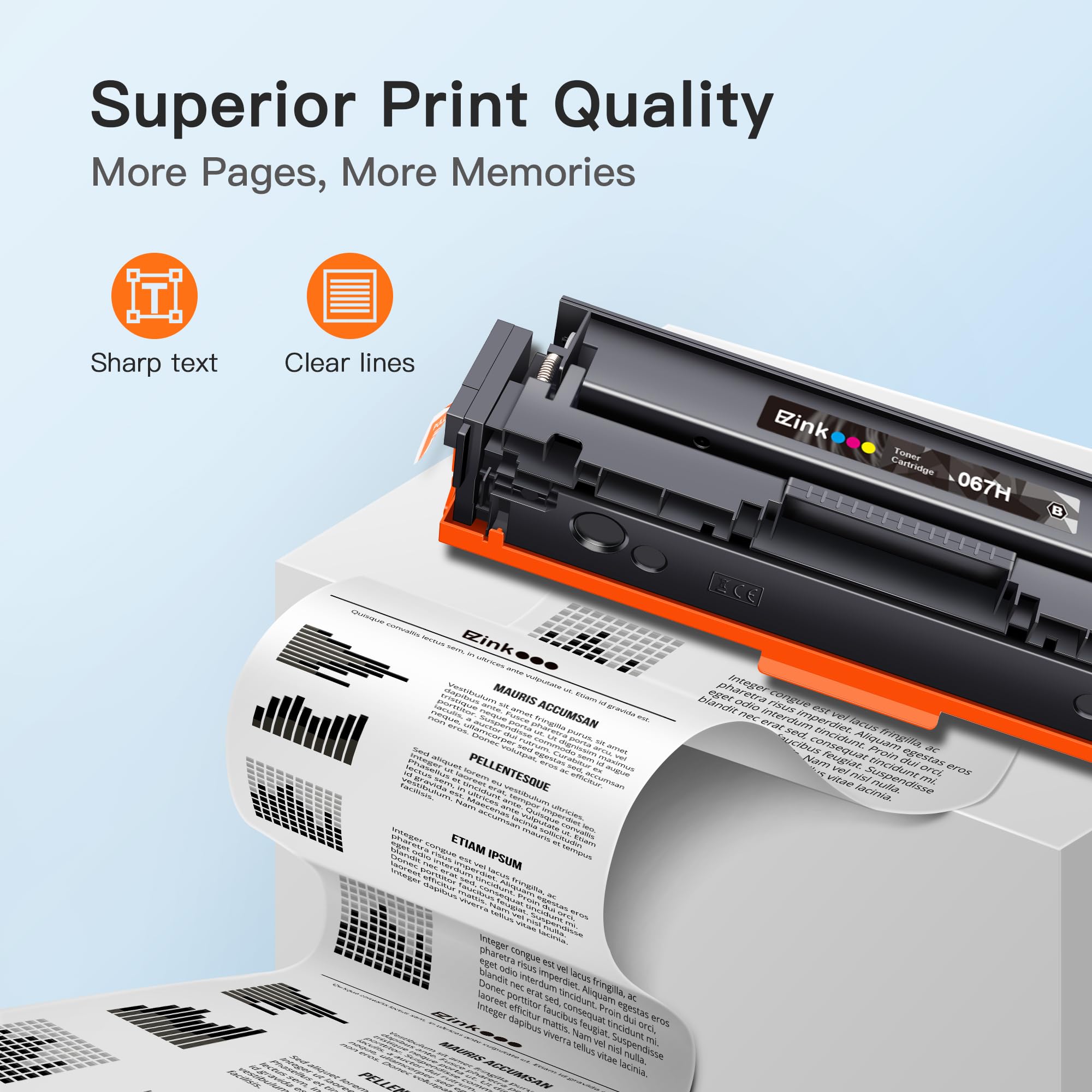 E-Z Ink 067H 067 Black Toner Cartridge Replacement for Canon 067 067H CRG-067 Toner High Yield to use with Canon ImageCLASS MF656CDW LBP632Cdw MF654CDW MF653Cdw LBP633CDW Printer with Chip (2 Pack) - Image 6