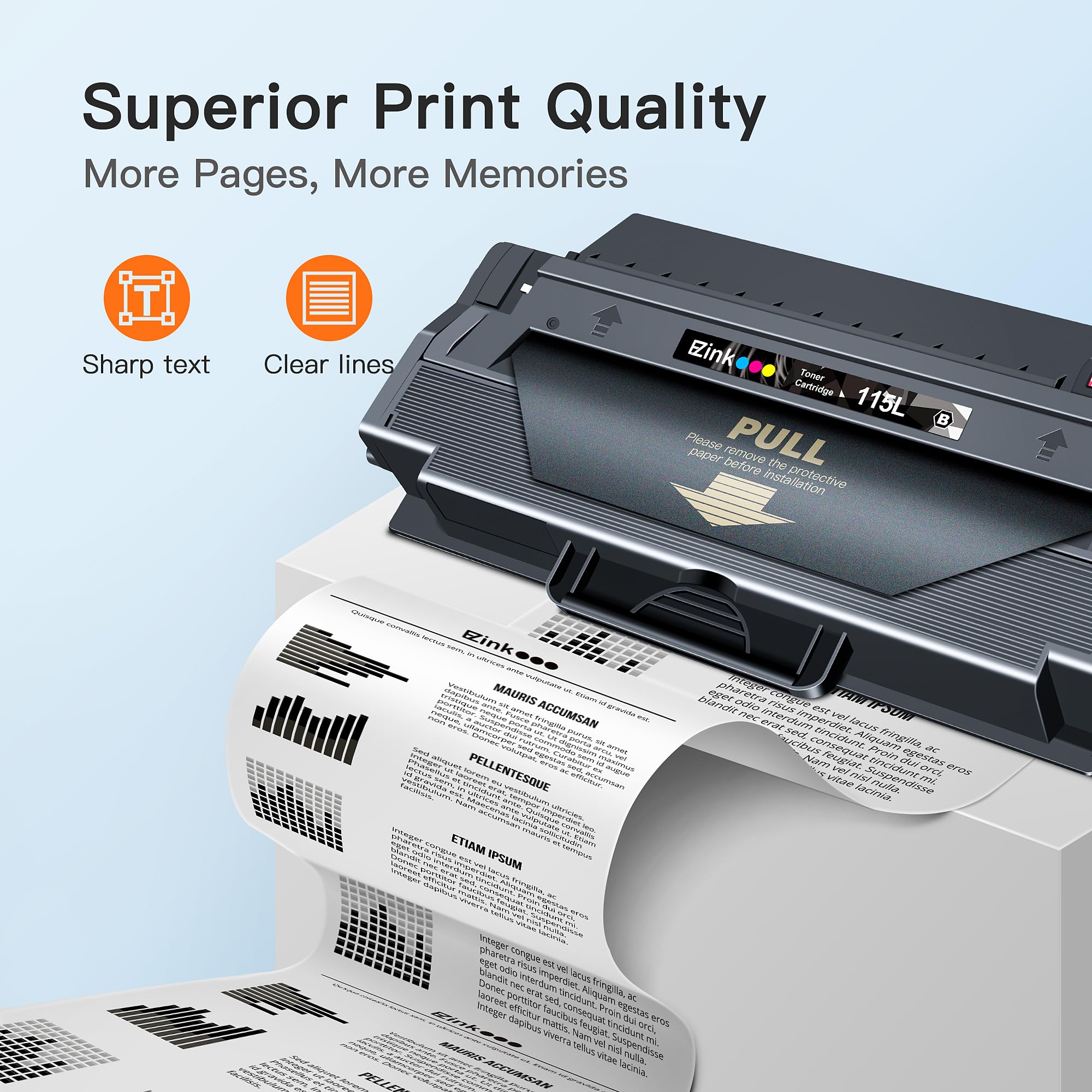 E-Z Ink 115L MLT-D115L Compatible Toner Cartridge Replacement for Samsung 115L MLT-D115L High Yield to Use with Xpress SL-M2830DW SL-M2880FW SL-M2820DW SL-M2870FW SL-M2620 SL-M2670 Printer (1 Pack) - Image 4