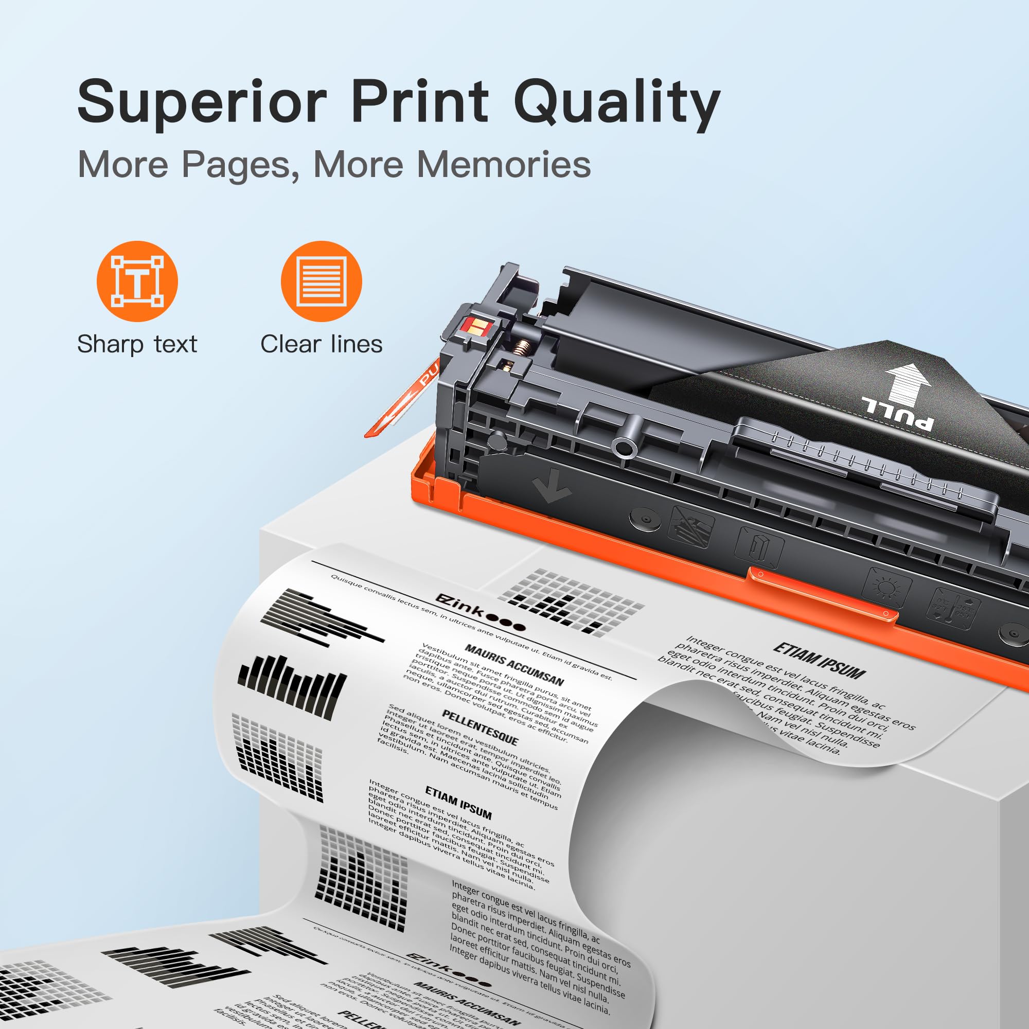 E-Z Ink 131X Compatible Toner Cartridge Replacement for HP 131X 131A CF210X CF210A CF211A CF212A CF213A with HP LaserJet Pro 200 Color M251 M276nw M276n M251n (4 Pack) - Image 3