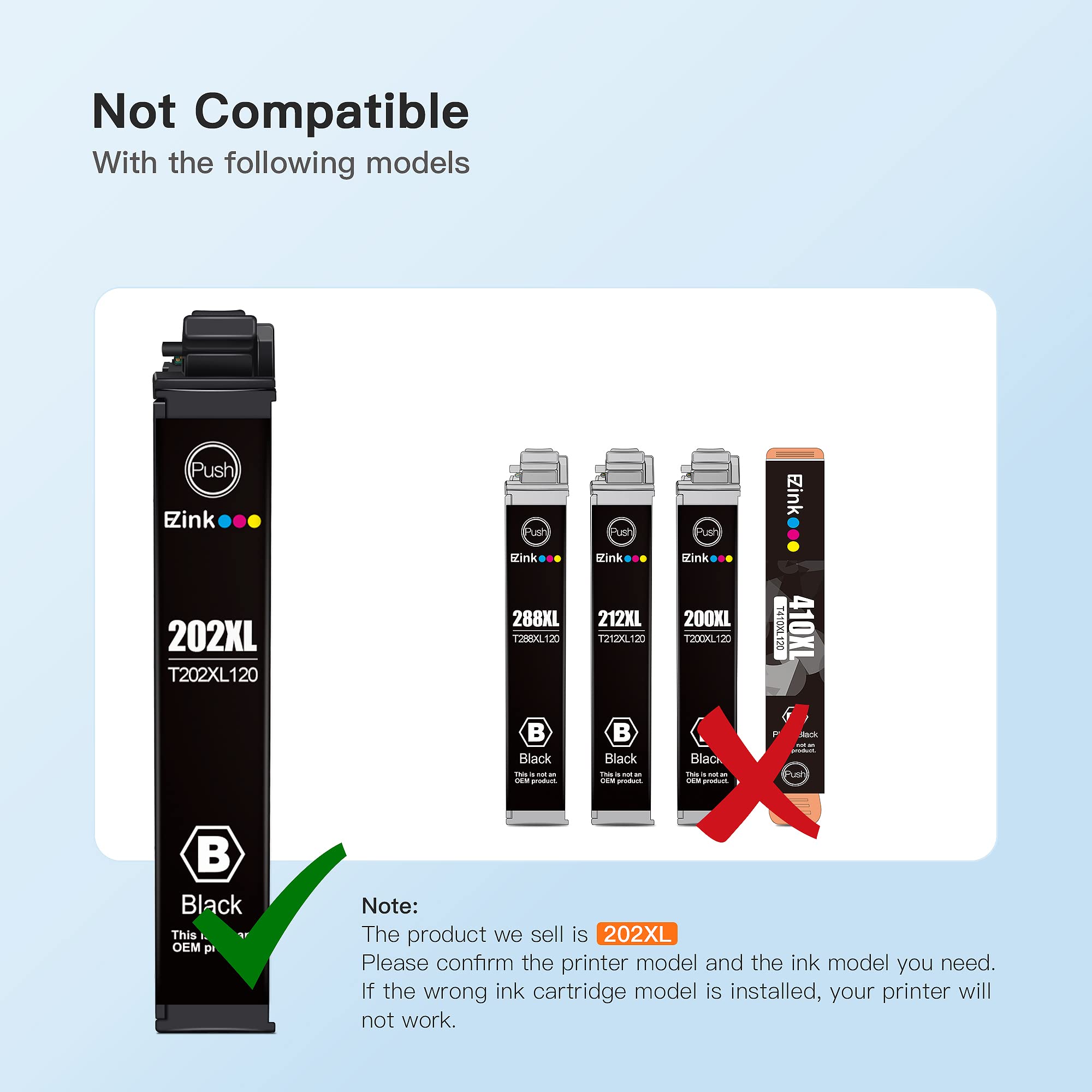 E-Z Ink Remanufactured Ink Cartridge Replacement for Epson 202 XL 202XL T202XL to use with Workforce WF-2860 Expression Home XP-5100 Printer New Upgraded Chips(1 Cyan, 1 Magenta, 1 Yellow,3 Pack) - Image 7