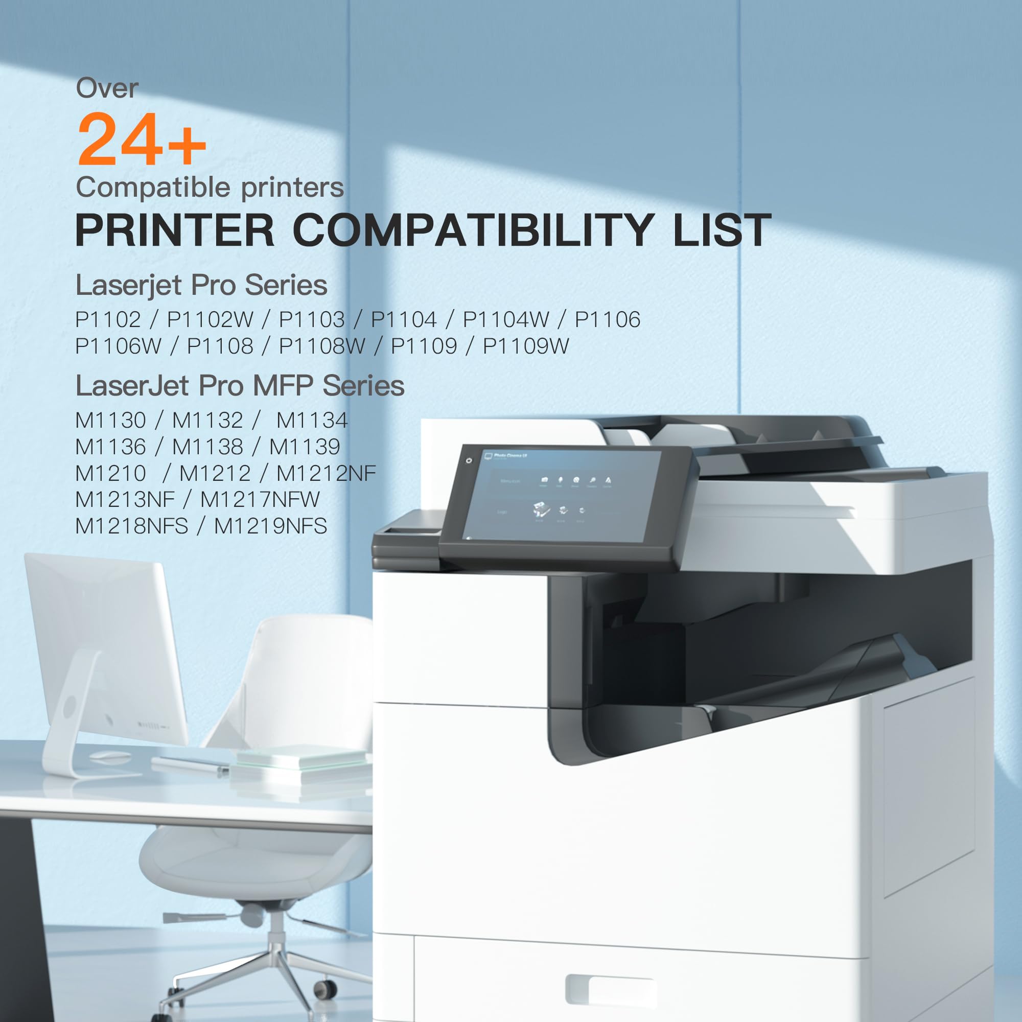 E-Z Ink 85A Compatible Toner Cartridge Replacement for HP 85A Black Toner Cartridge CE285A CE285 use for HP LaserJet Print p1102w P1109W MFP M1212NF P1102 M1217nfw M1212 M1217 Pro Printer (2Pack) - Image 3