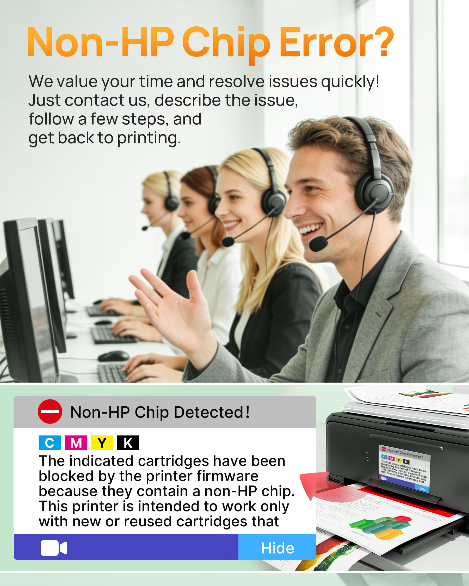 E-Z Ink Compatible 902 Ink for HP 902XL Black 2 Pack Replacement for 902XL Ink Cartridges for HP Printers to use with Officejet Pro 6978 6968 6970 6974 6975 6960 Officejet 6962 6958 6950 6954 6951 - Image 7
