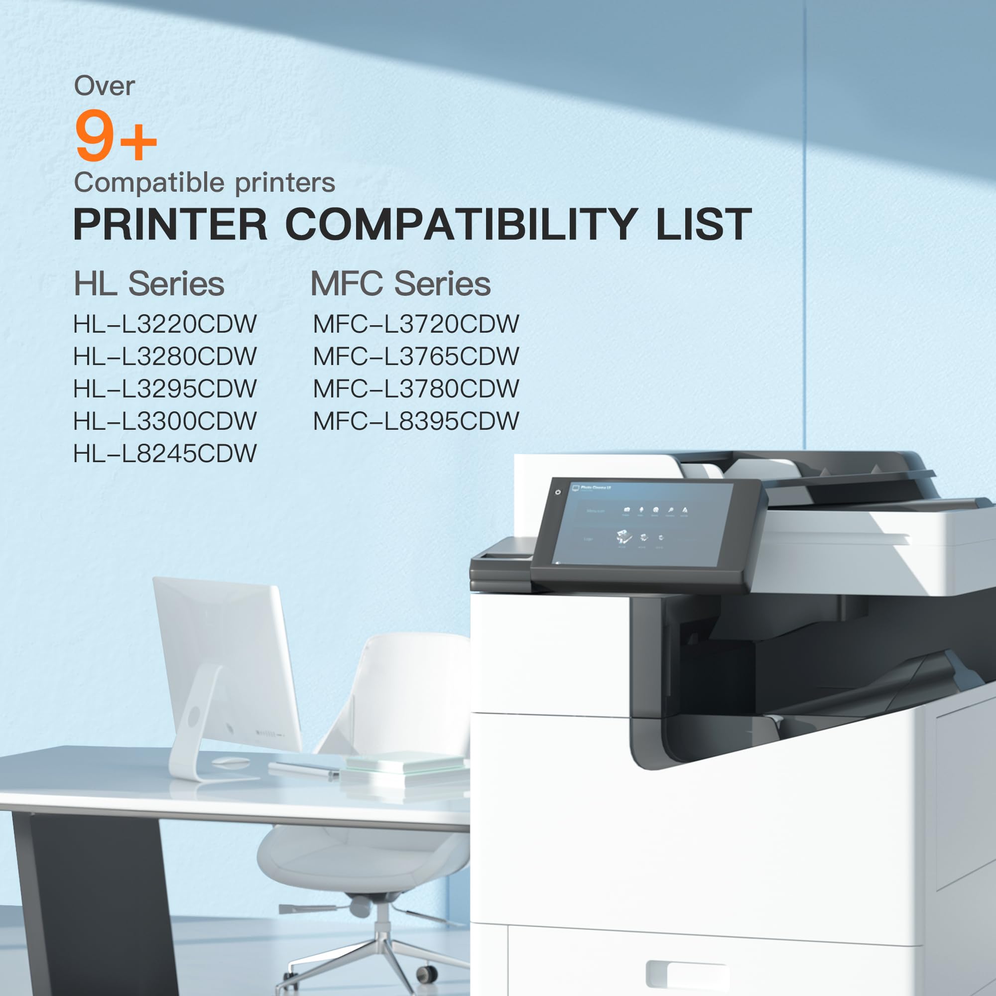 E-Z Ink Compatible DR229CL Drum Unit (Not Toner) Replacement for Brother DR229CL use with TN229 TN229xl Compatible with Brother MFC-L3780CDW MFC-L3720CDW HL-L3220CDW HL-L3280CDW Printer (4 Pack) - Image 4