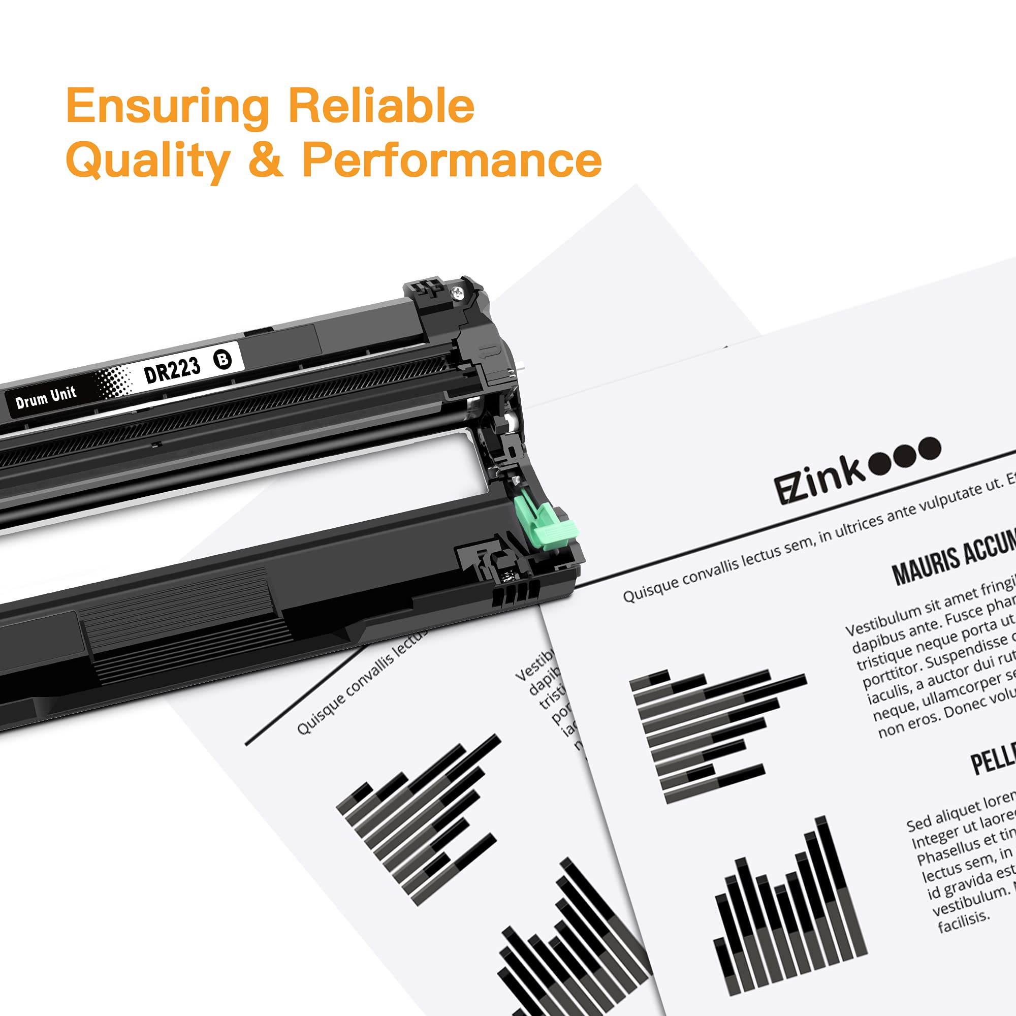 E-Z Ink Compatible Drum Unit Replacement for Brother DR223CL DR223 DR-223 Compatible with MFC-L3770CDW MFC-L3750CDW HL-L3230CDW HL-L3290CDW HL-L3210CW (Black, Cyan, Magenta, Yellow, 4 Pack) - Image 7