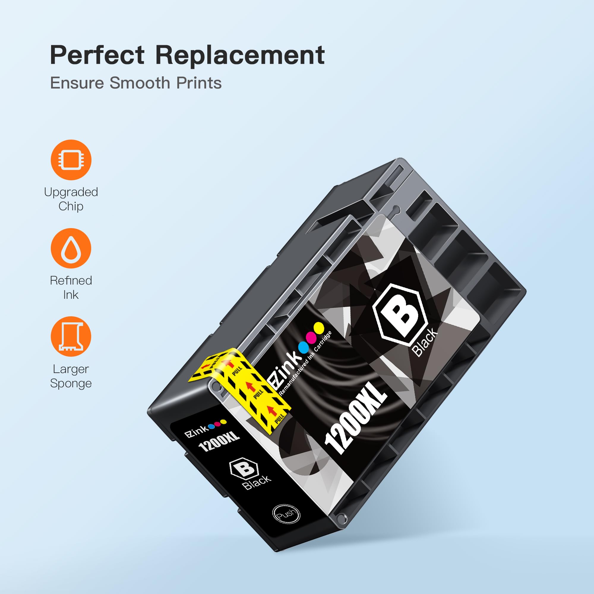 E-Z Ink Compatible Ink Cartridge Replacement for Canon PGI-1200 XL PGI-1200XL PGI1200XL to use with MAXIFY MB2020 MB2320 MB2120 MB2720 MB2350 MB2050 (2 Black, 1 Cyan, 1 Magenta, 1 Yellow, 5 Pack) - Image 5