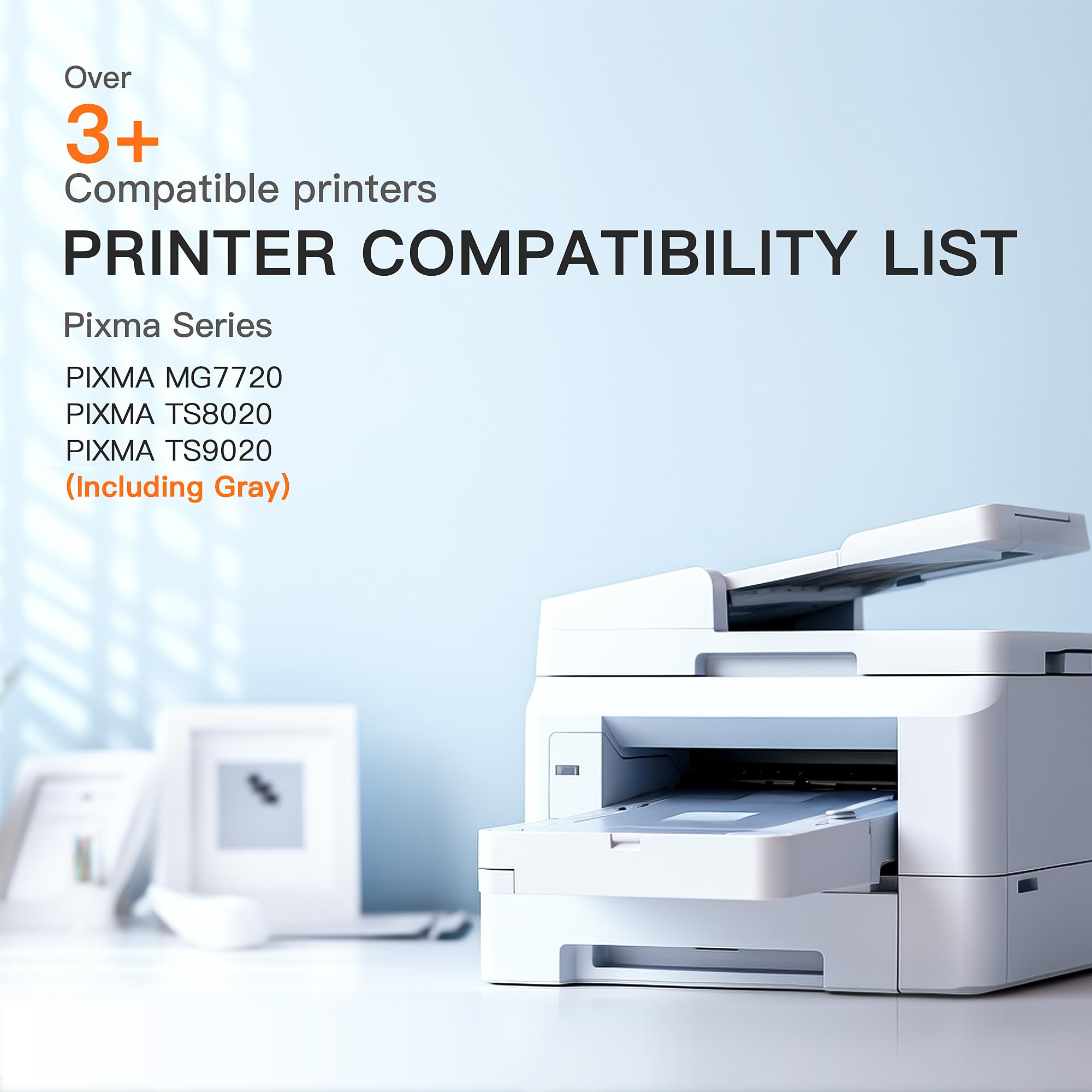 E-Z Ink Compatible Ink Cartridge Replacement for Canon CLI-271XL CLI 271 XL Compatible with PIXMA TS8020 TS9020 MG7720 Printer (Gray, 3 Pack) - Image 2