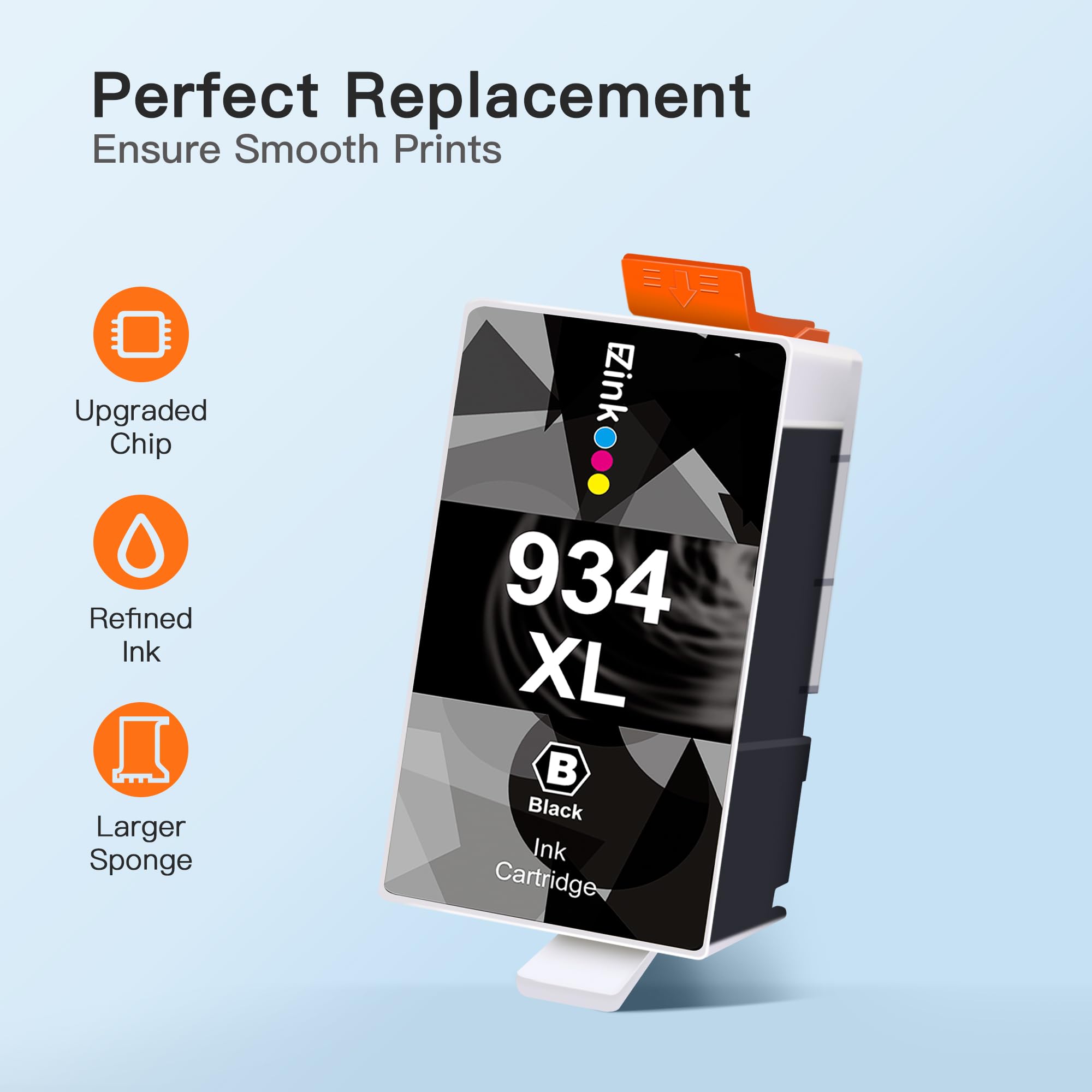 E-Z Ink Compatible Ink Cartridge Replacement for HP 934 934XL 934 XL High Yield to use with HP Officejet 6800 6812 6815 6825 6822 6820 OfficeJet Pro 6230 6830 6200 6835 Printer (2 Black) - Image 5