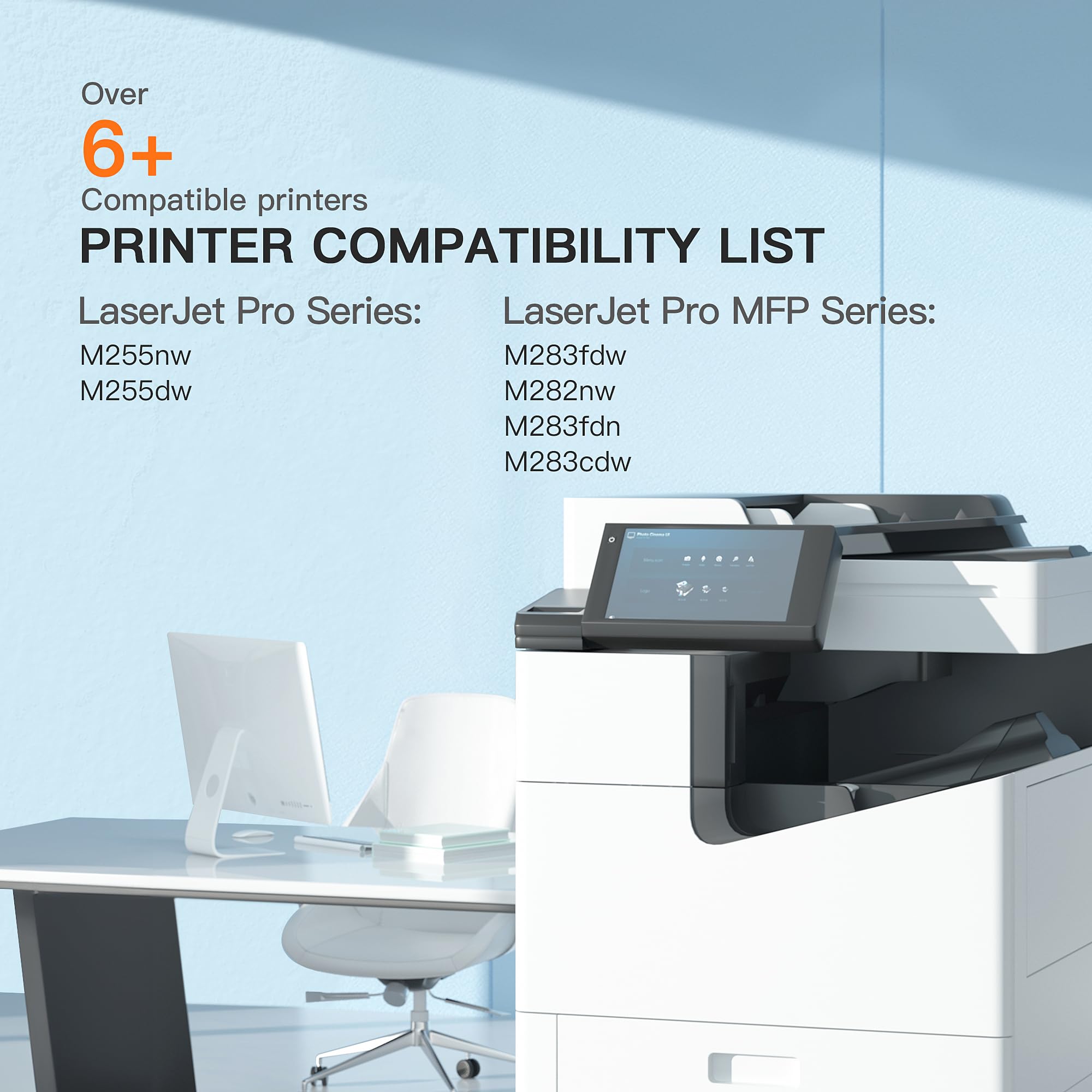 E-Z Ink Compatible Replacement for Toner Cartridge for HP 206A 206X Black Toner Cartridges 2 Black to Use with HP Color Laserjet Pro M255dw M283 MFP-M283fdw M283cdw Pro M255 (2 Black 206A 206X Toners) - Image 4