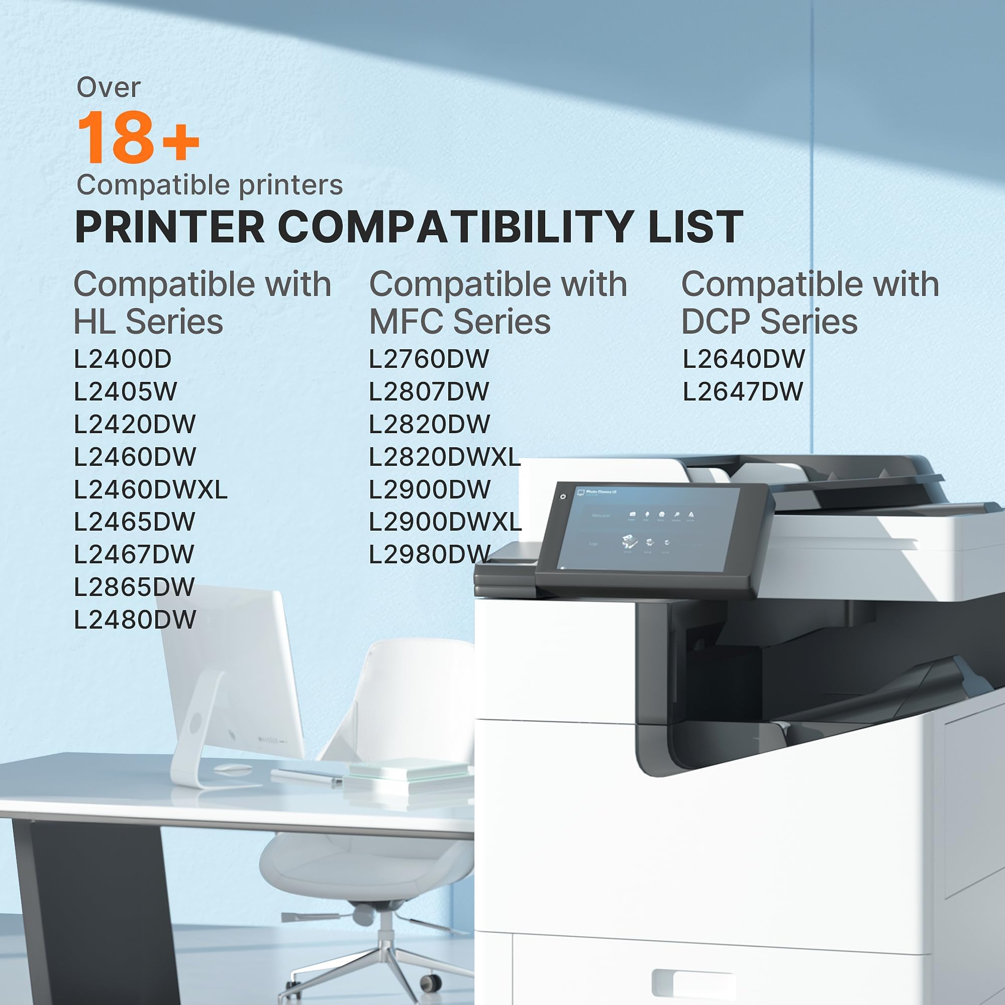 E-Z Ink Compatible TN830 Toner Cartridge Replacement for Brother TN830 TN830XL TN 830 Toner Cartridges to use with HL-L2460DW DCP-L2640DW HL-L2400D HL-L2480DW HL-L2405W MFC-L2820DW Printer (1 Black) - Image 4