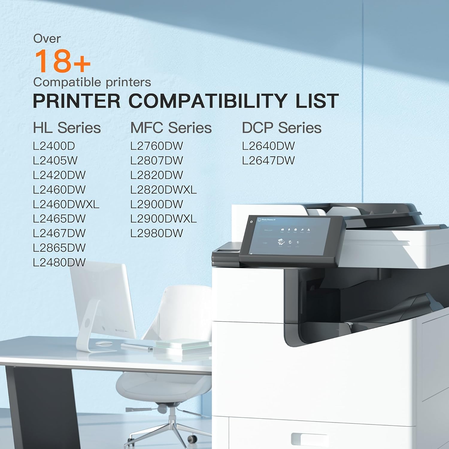E-Z Ink Compatible TN830XL Toner Cartridges DR830 Drum Unit Replacement for Brother TN830 DR830 TN830xl Toner for Brother Printer HL-L2460DW DCP-L2640DW HL-L2405W HL-L2480DW MFC-l2820DW Printer(3Pack) - Image 4