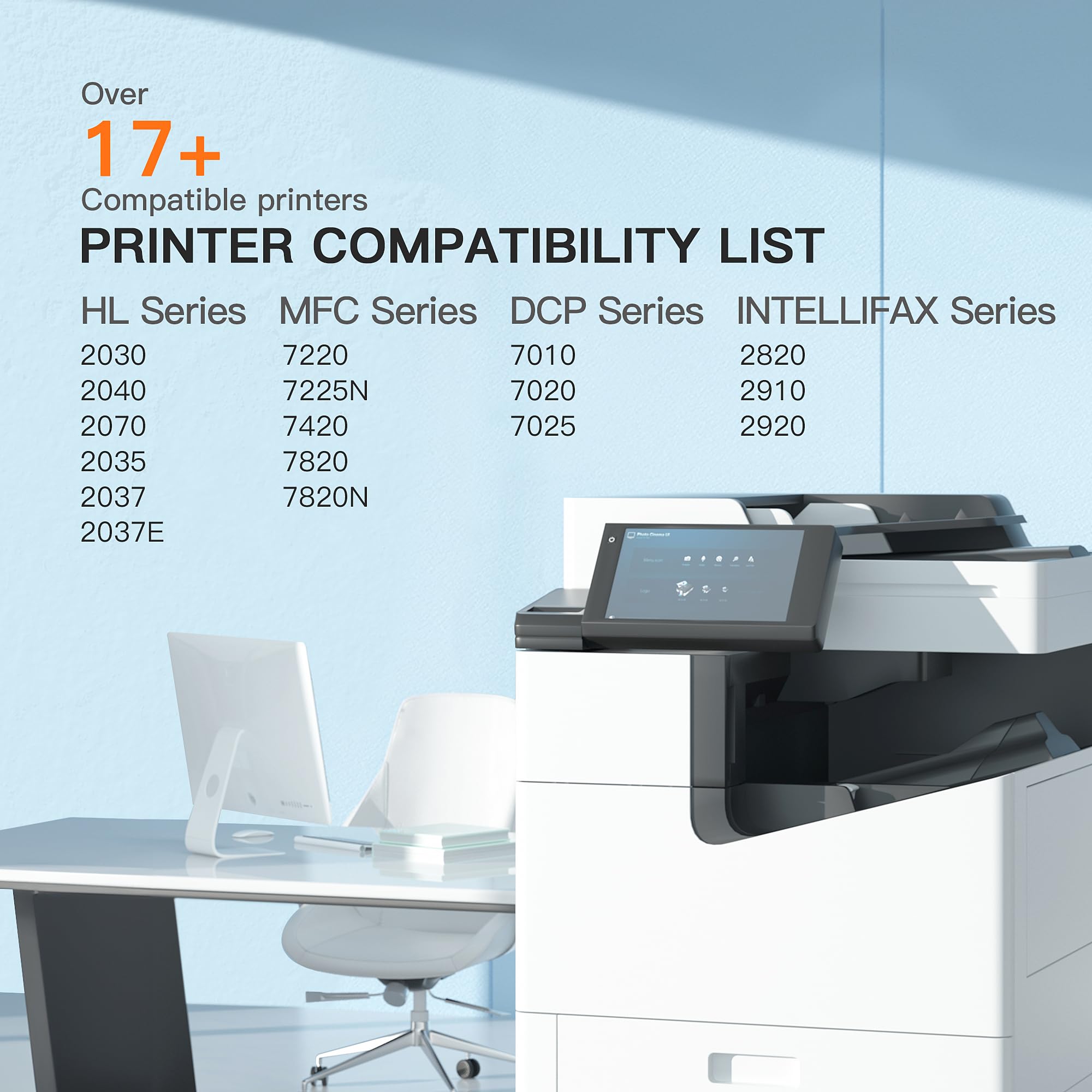 E-Z Ink Compatible Toner Cartridge Replacement for Brother TN350 TN-350 TN 350 to Use with Intellifax 2820 Intellifax 2920 HL-2070N HL-2040 DCP-7020 MFC-7820n (Black, 1 Pack) - Image 4