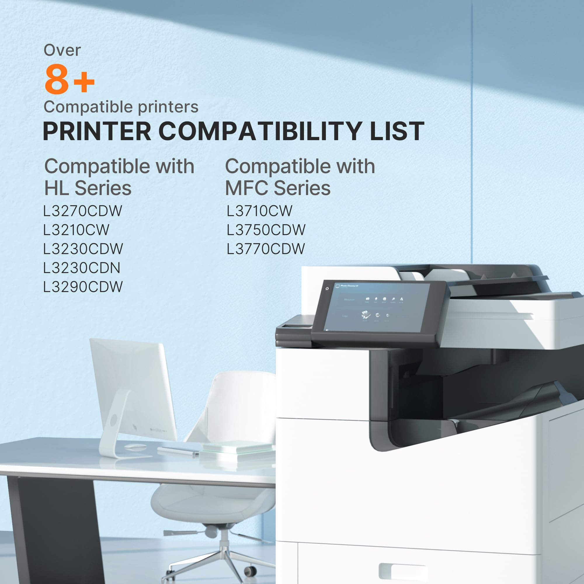 E-Z Ink Compatible Toner Cartridge Replacement for Brother TN227 TN-227 TN227bk TN223bk TN223 use with MFC-L3770CDW MFC-L3750CDW HL-L3230CDW HL-L3290CDW HL-L3210CW MFC-L3710CW (1 Black) - Image 4
