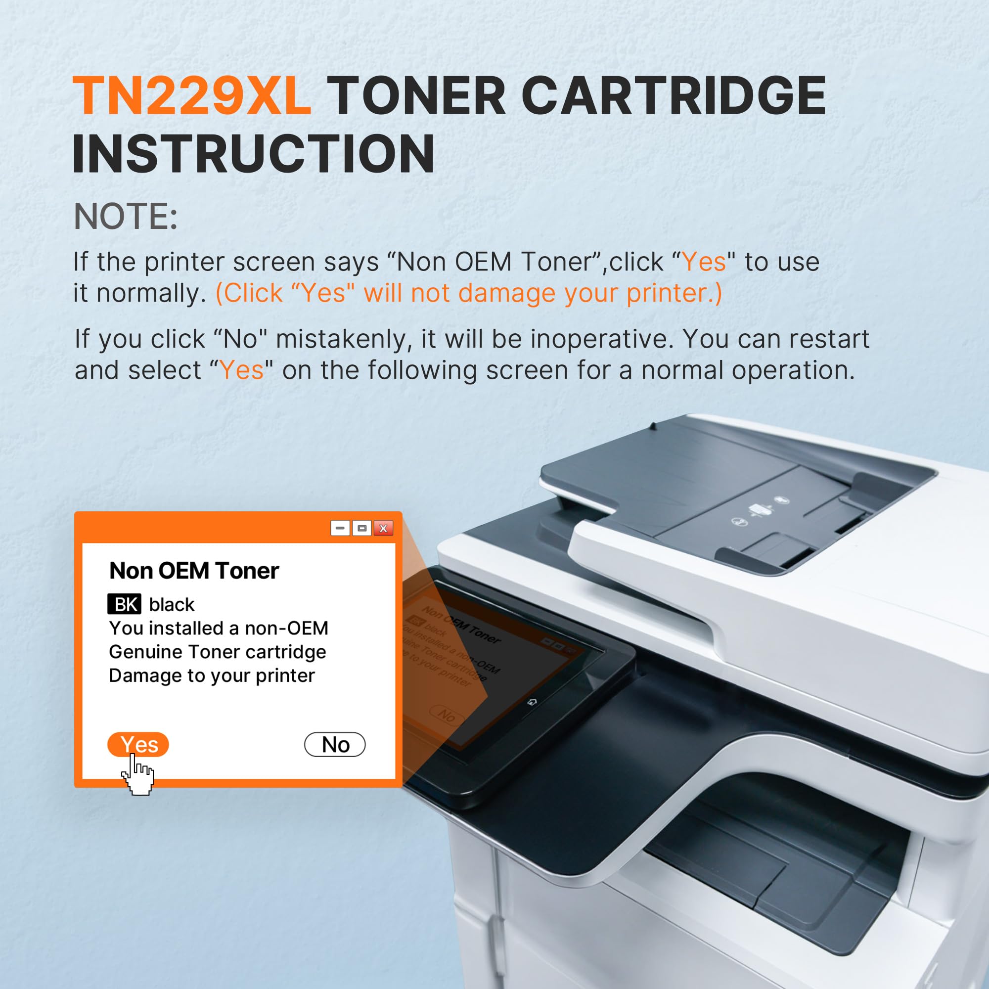 E-Z Ink Compatible Toner Cartridge Replacement for Brother TN229XL Toner Cartridges TN229XL Black High Yield to use with Brother MFC-L3780CDW HL-L3280CDW MFC-L3720CDW HL-L3220CDW with Chip (2 Black) - Image 7