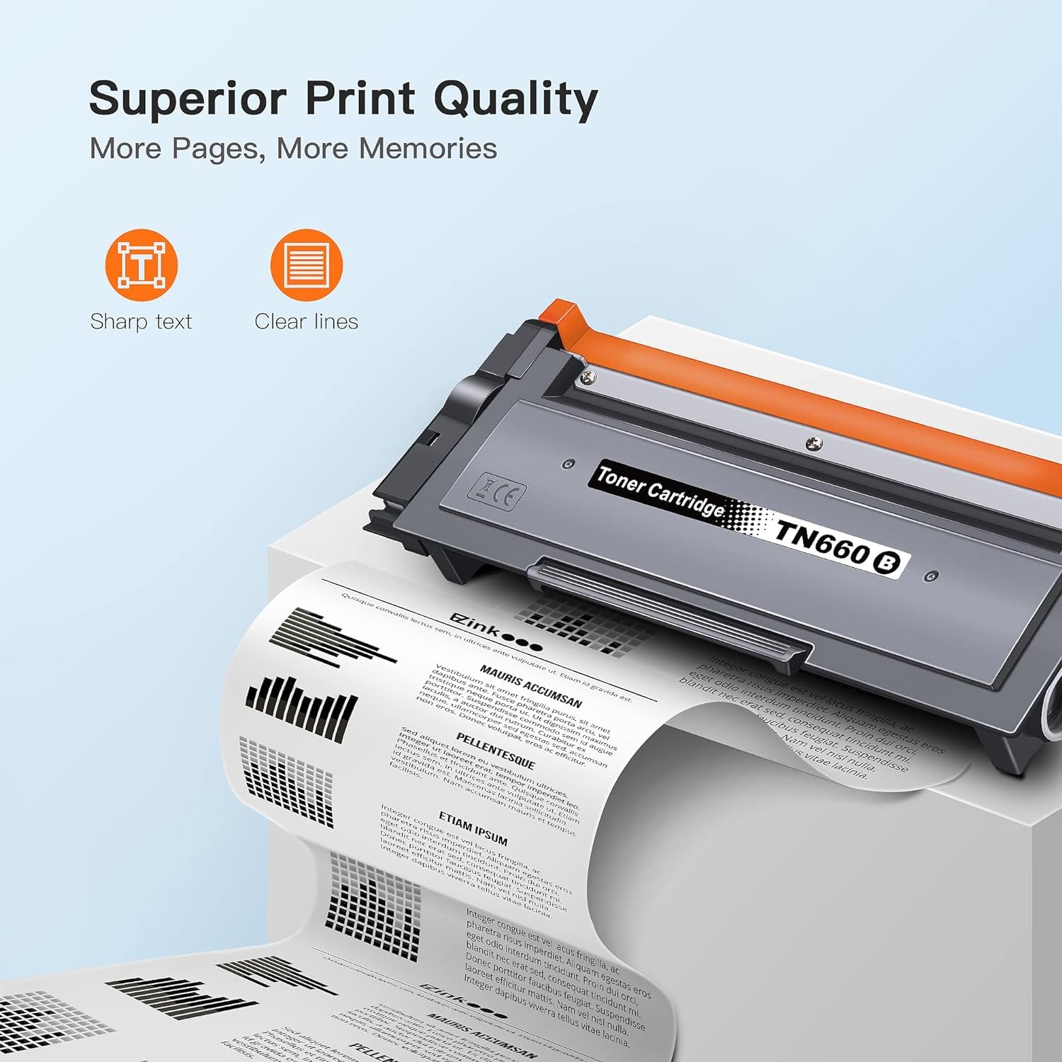 E-Z Ink Compatible Toner Cartridge Replacement for Brother TN660 TN630 High Yield to use with HL-L2300D HL-L2380DW HL-L2320D DCP-L2540DW HL-L2340DW HL-L2360DW MFC-L2720DW Printer (Black) - Image 6