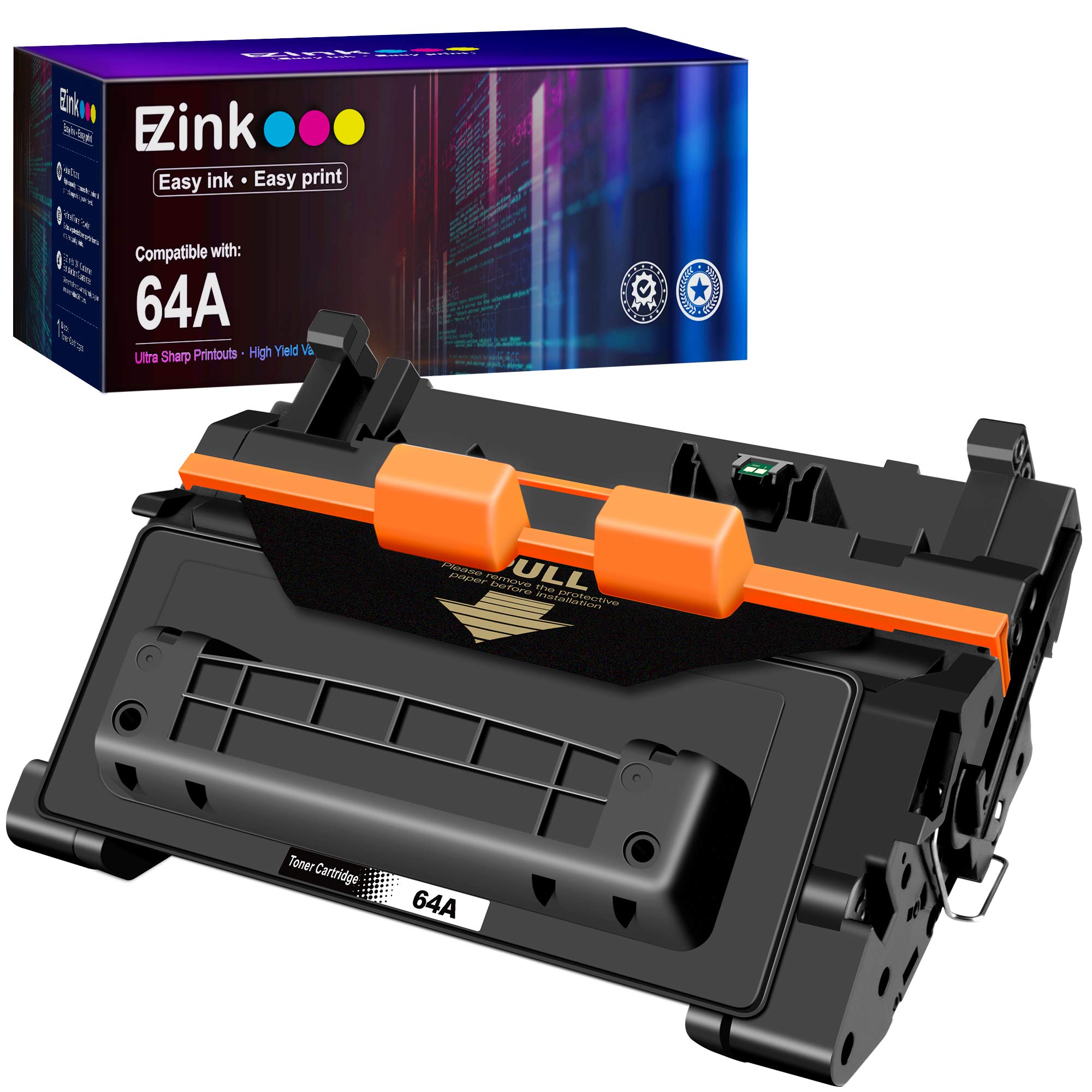 E-Z Ink Compatible Toner Cartridge Replacement for HP 64A CC364A 64X CC364X Compatible with LaserJet P4014N P4014DN P4015N P4015X P4015DN P4515N P4515X P4014 P4015 P4515 Printer (Black, 1 Pack)