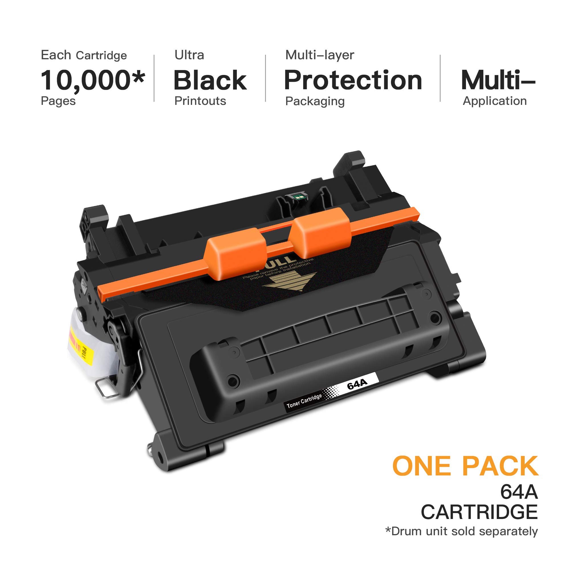 E-Z Ink Compatible Toner Cartridge Replacement for HP 64A CC364A 64X CC364X Compatible with LaserJet P4014N P4014DN P4015N P4015X P4015DN P4515N P4515X P4014 P4015 P4515 Printer (Black, 1 Pack) - Image 2