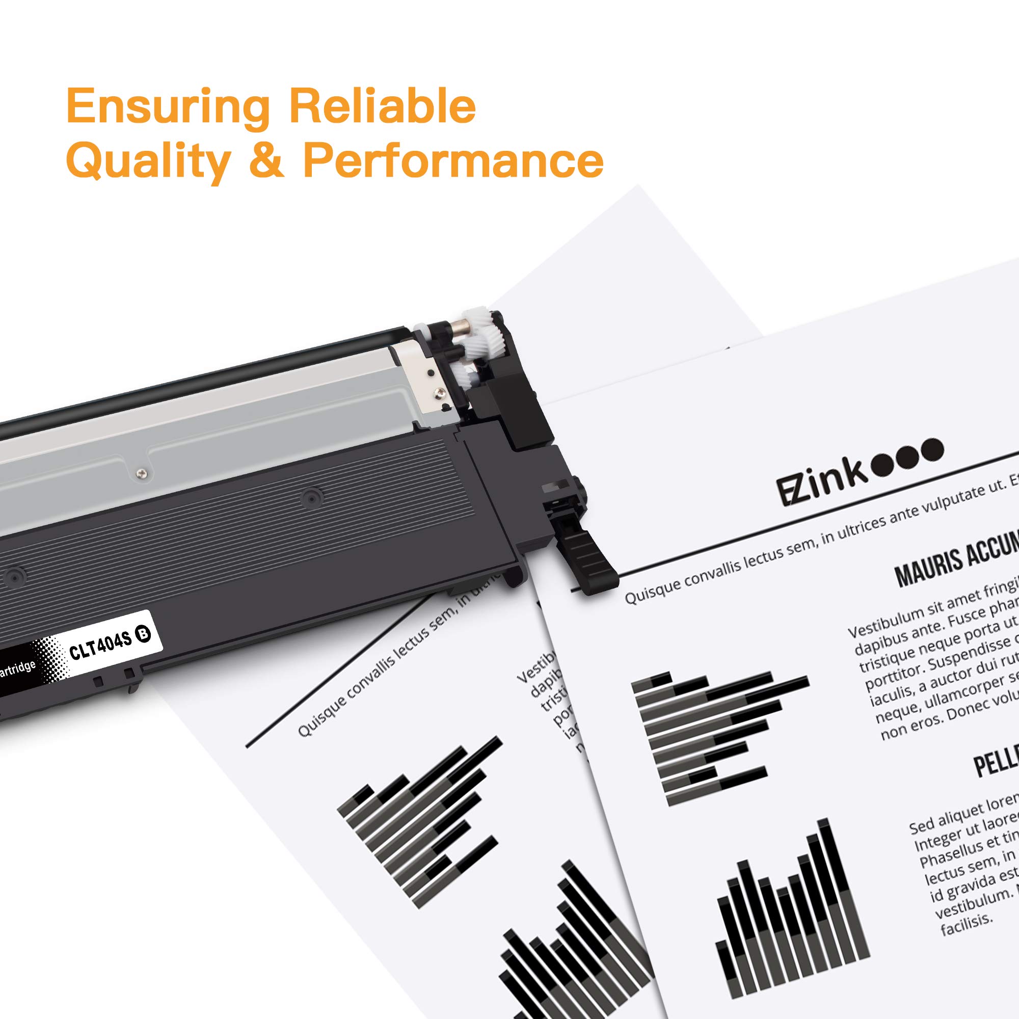 E-Z Ink Compatible Toner Cartridge Replacement for Samsung 404 404S CLT-K404S to use with Xpress C430 C430W C480 C480FW Xpress SL-C430W SL-C480FW Printer Tray (Black, 2 Pack) - Image 7