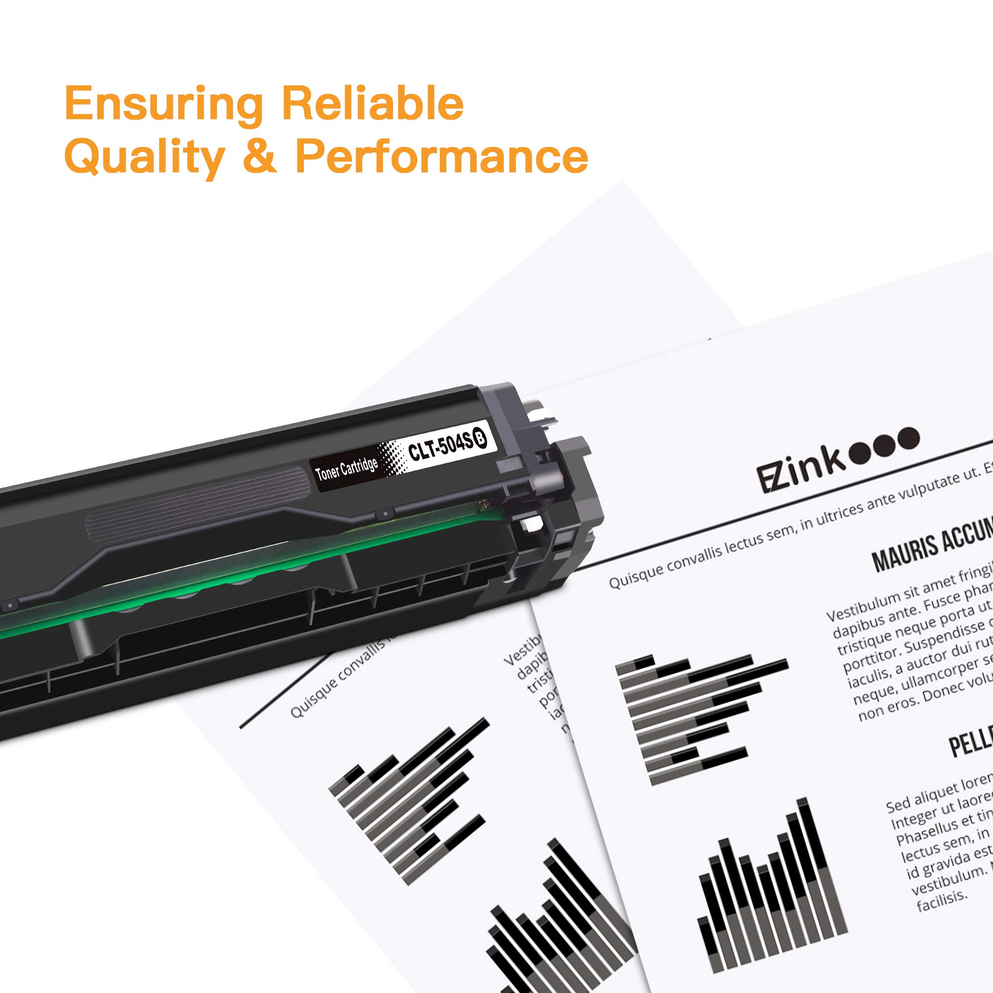 E-Z Ink Compatible Toner Cartridge Replacement for Samsung 504 504S CLT-K504S CLT-504S CLT-M504S CLT-C504S CLT-Y504S to use with SL-C1860FW SL-C1810W CLP-415NW CLX-4195FW Printer Tray (1 Black) - Image 7