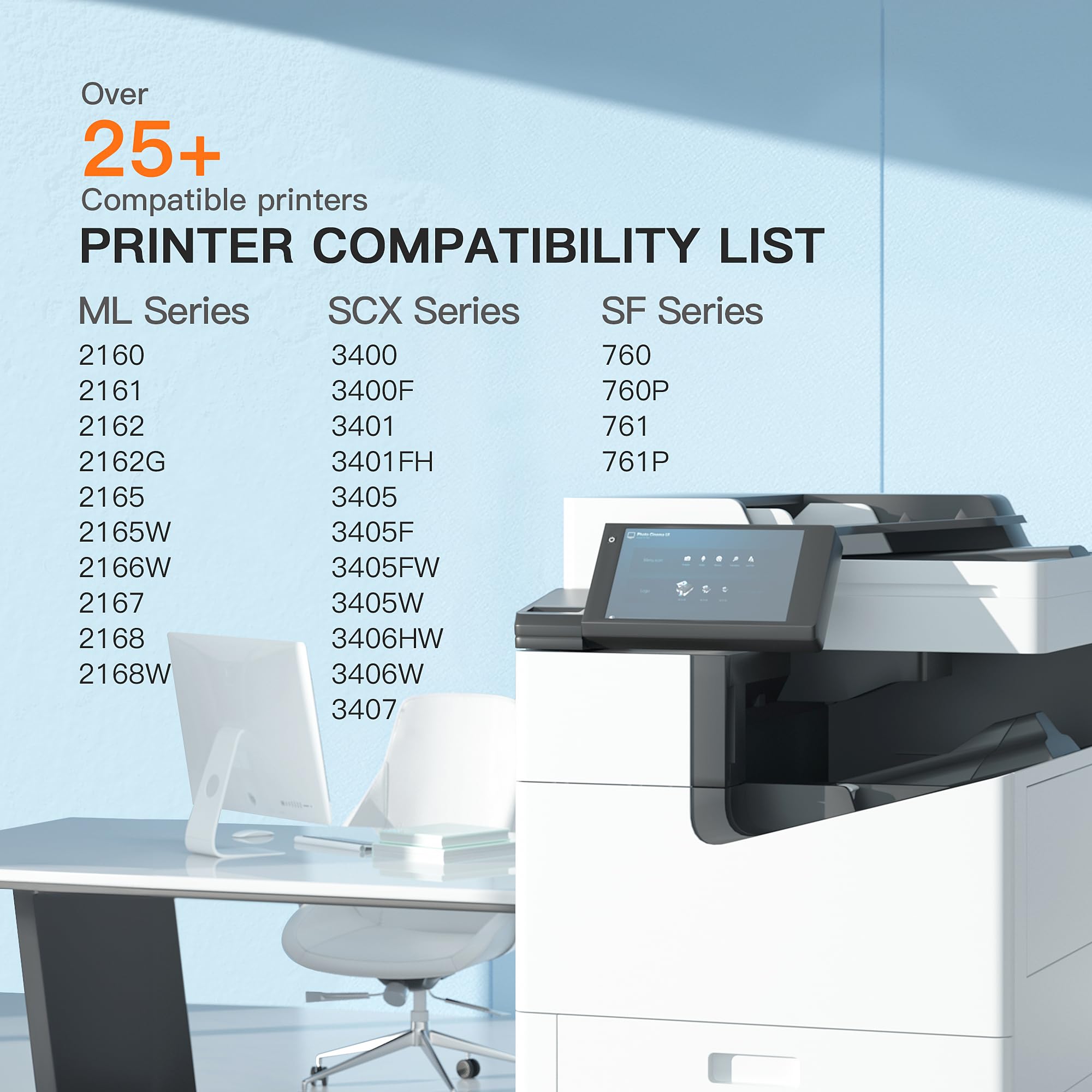 E-Z Ink Compatible Toner Cartridge Replacement for Samsung MLT-D101S 101S MLTD101S to use with ML-2166W ML-2160 ML-2165 SCX-3405W ML-2165W SCX-3405FW SCX-3400 SCX-3401FH SF-760P Printer (1 Black) - Image 4