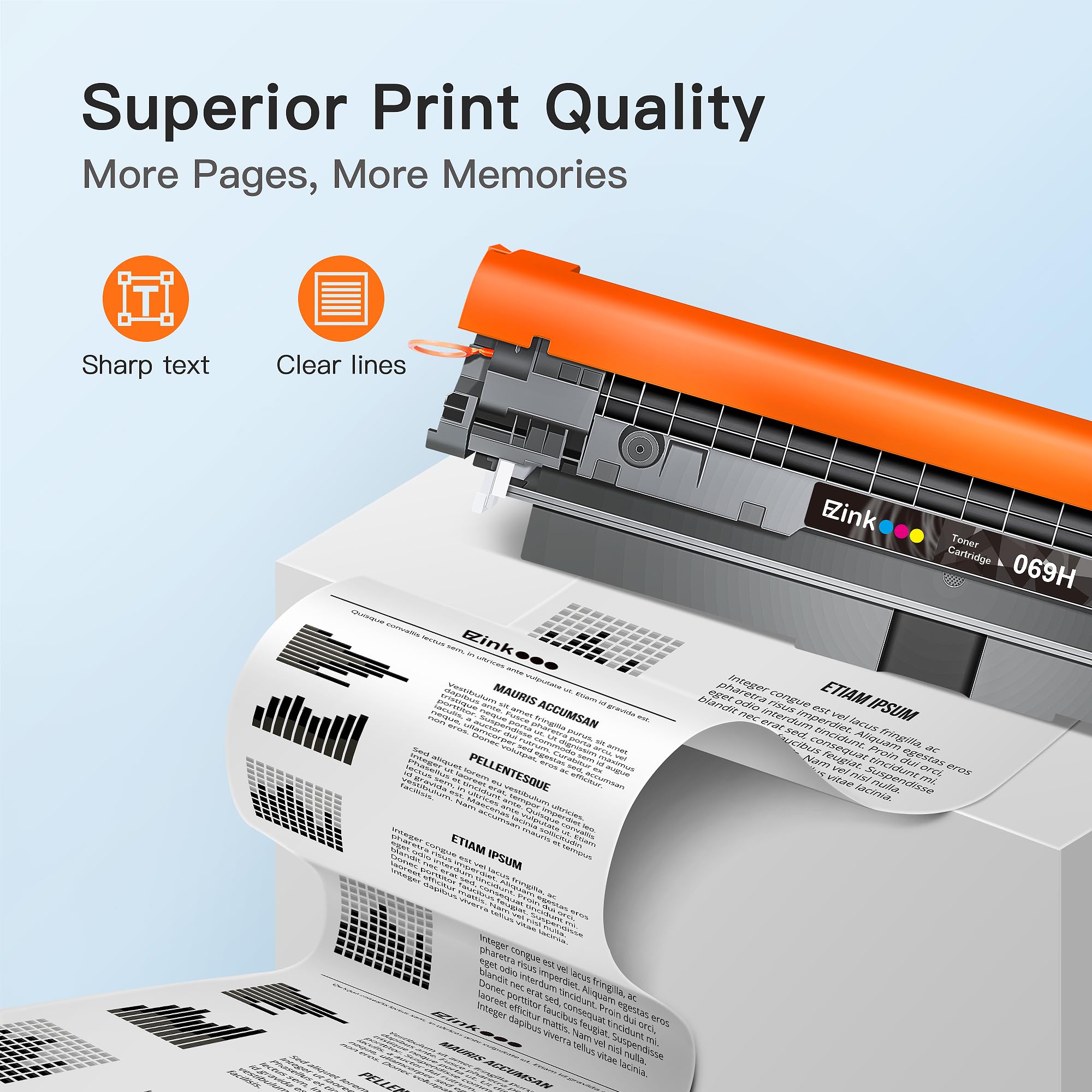 E-Z Ink High Capacity 069H Toner Cartridge Compatible Replacement for Canon 069 069H Black use with ImageCLASS MF753Cdw MF751Cdw LBP674Cdw LBP673Cdw LBP674Cx MF752Cdw MF756Cx Printer with Chip 2 Black - Image 4