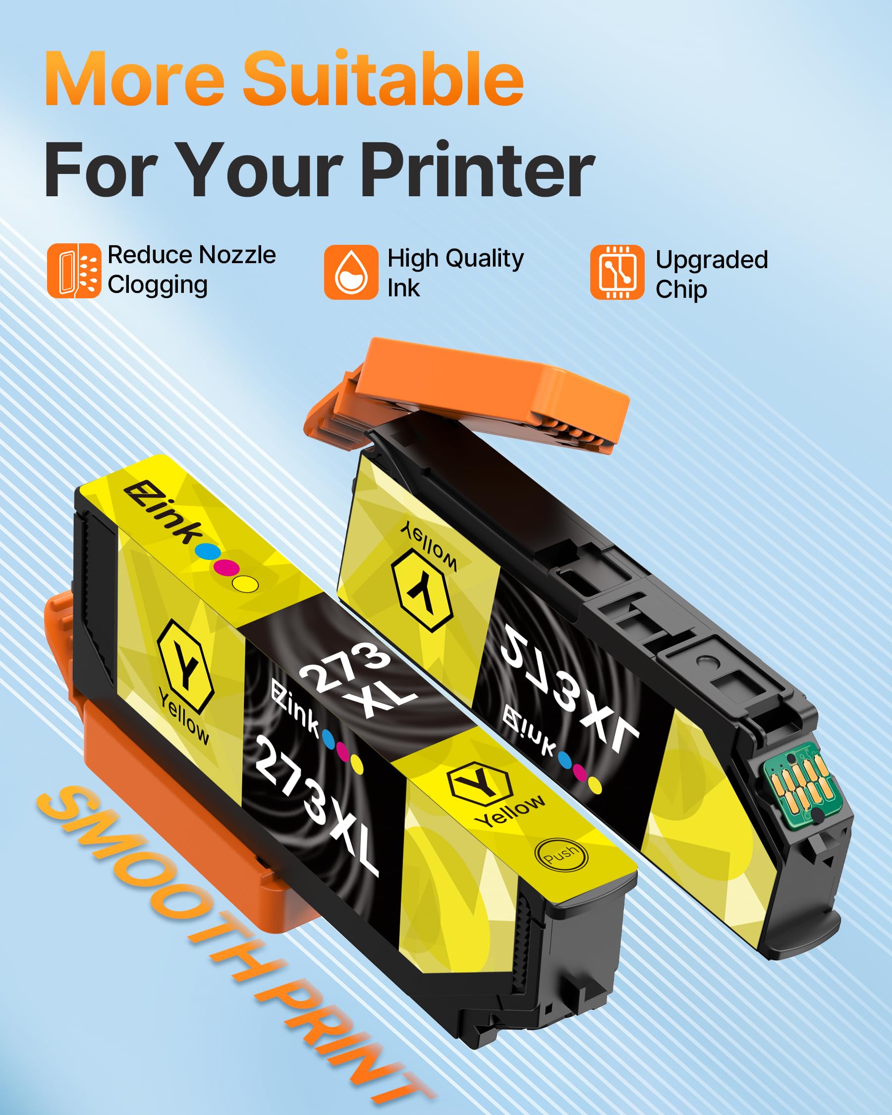 E-Z Ink Remanufactured 273 Ink Cartridge Replacement for Epson 273xl T273XL to use with XP-520 XP-600 XP-610 XP-620 XP-800 XP-810 XP-820 (5 Pack-Black, Cyan, Magenta, Yellow, Photo Black) - Image 5