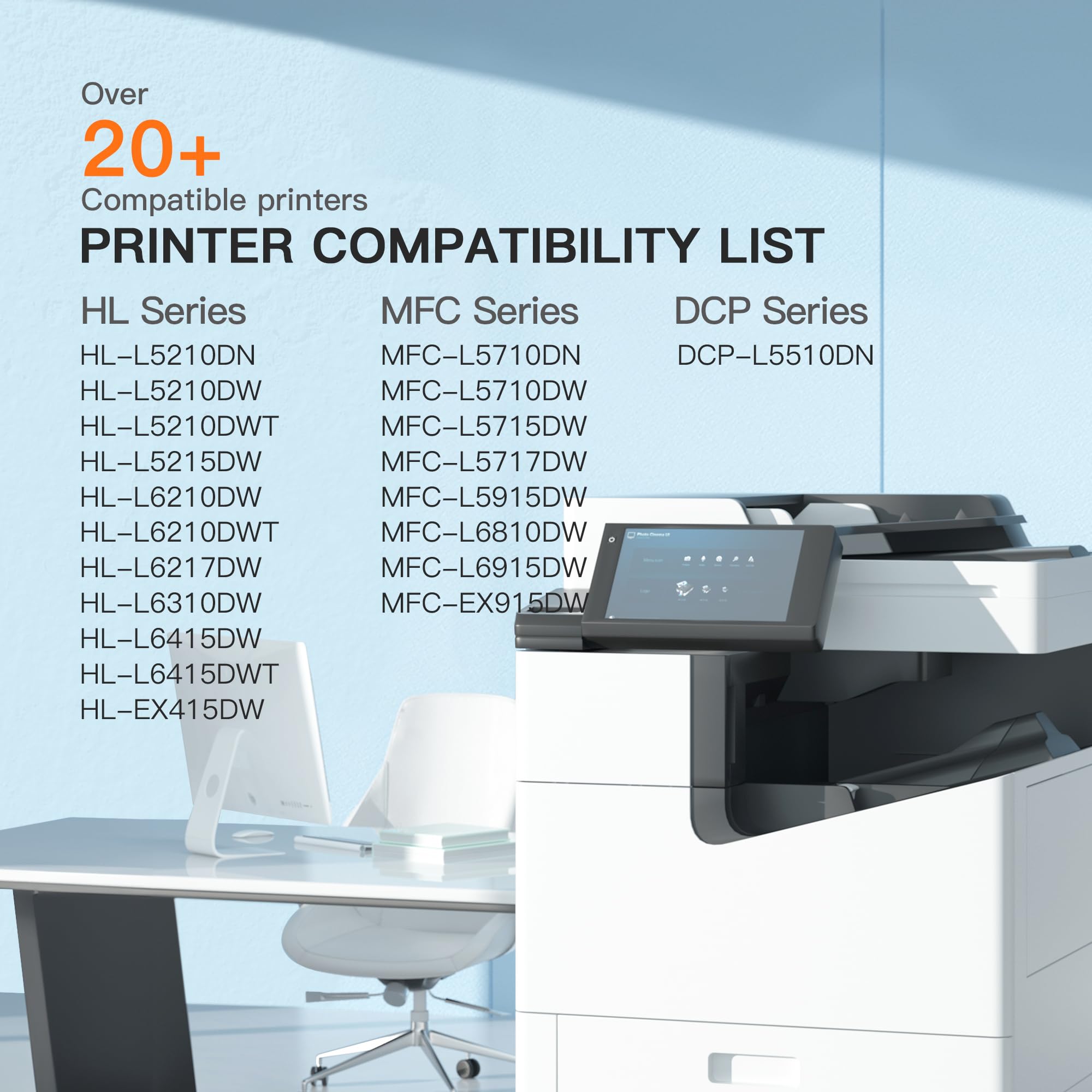E-Z Ink TN920XL TN920 Toner Cartridge HL-L6210DW: Compatible for Brother TN-920XL TN-920 High Yield to Use with HL-L6210DW HL-L5210DW HL-L6210DWT HL-L5210DN HL-L5210DWT (1 Black, with Chip) - Image 4